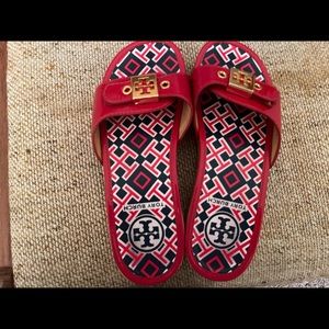 Tory Burch red sandals size 5